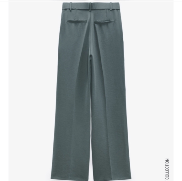 Zara/High Waist Straight Leg Trousers Sz S - Picture 3 of 7